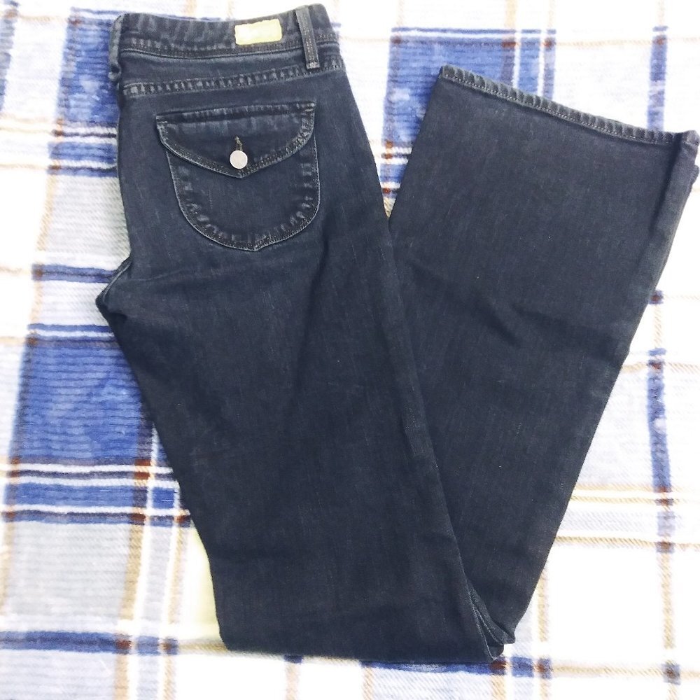 Paige Pico Low Rise Boot Cut Jeans Size 28